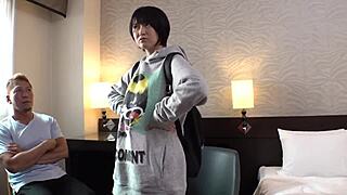 stranger pounds cute busty japanese student's uniform pussy hard