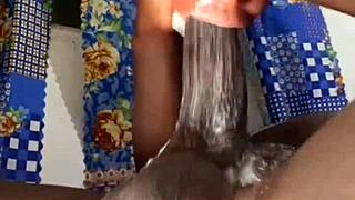 bbc makes me cum hard while pounding this massive sex toy