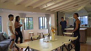 Group Sex After Cheating on Exes Turns into Wild Amateur Colombian Quartet Full Video