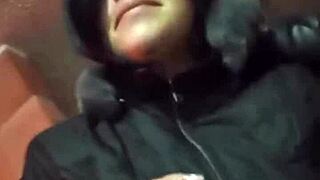 Hanzzell Guerrero's big ass gapes wide in kitchen with deep throat action