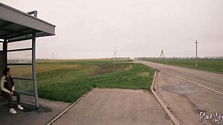 wanna see this risky public bus station blowjob swallow?