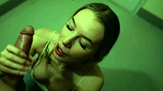 Cheating Blonde Gags On Friend's Monster Cock Deeper Than Boyfriend's At Entrance