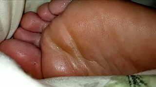 girlfriend drops to her knees licking and sucking toes hungrily part two