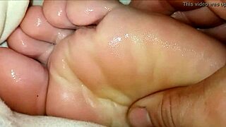 girlfriend drops to her knees licking and sucking toes hungrily part two