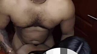 Peruvian client pussy broken by black masseur