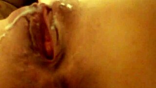 swinger wife rides huge shaved cock till massive cumshot ends it