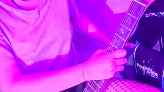 rockera puta teases her emo curves in softcore solo play