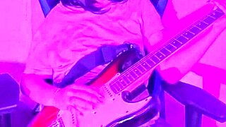 rockera puta teases her emo curves in softcore solo play