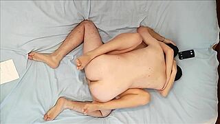 Intense Bedroom Pound From Above Ends in Back Cumshot on Pretty Italian Wife