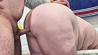 i creampied her fat ass wrong hole – sloppy anal milf begs for more daddy cum