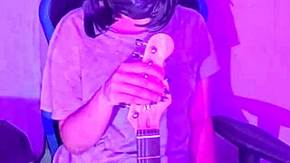 rockera puta teases her emo curves in softcore solo play