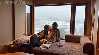 secretly filming girlfriend's yukata change at onsen