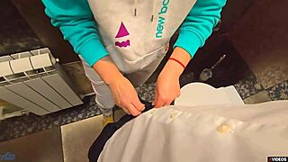 Teacher sneaks cum into panties during school toilet back to school thrill