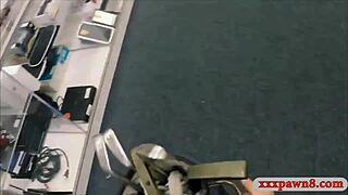 hey ebony babe you spying on this big black monster cock huh wanna suck it off before i pound that shaved pussy hard?