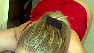 Step sister, isn't she the sexiest blonde sucking monster cock with those blue eyes?!