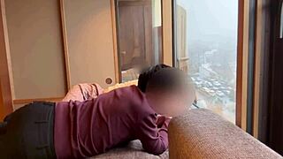 secretly filming girlfriend's yukata change at onsen