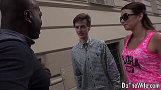 Cum-Eating Cuck Spreads Wife Denisse's Butt for BBC Ass Pounding