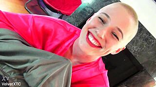 babe's dirty canadian casting talk teases natural tits before pov fucking