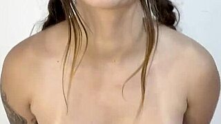 shy latina teen in lingerie drops the act flashing her huge ass and big tits solo homemade softcore tease