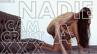 Cam crest sprays cum over nadie's sweet juicy ass in free session