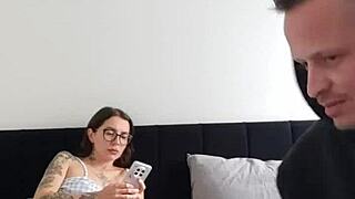 stepsister catches me filming her then bends over for rough doggystyle on monster cock