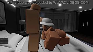 roblox girlfriend's big ass and tits bounce wild on my monster cock