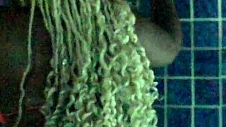 curvy ebony milf's dripping pussy takes ripped clothes quickie pounding