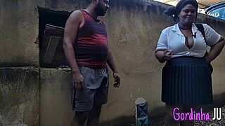 Caught Smoking? Student Gets Fucked Hard by Stepdad in Lingerie Creampie!