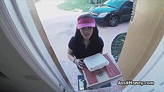 desperate teen delivers pizza blowjob trades sex for quick cash