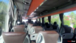 i flashed my dick on the crowded bus and she grabbed it tight