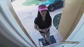 desperate teen delivers pizza blowjob trades sex for quick cash