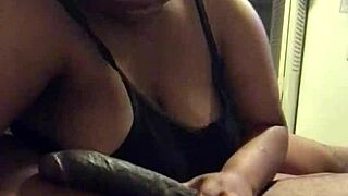 crazy homeless black slut bitch deepthroats dick like whore