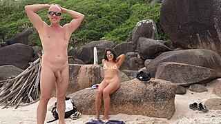 met this cute latina at the beach took her home bent her over fucked hard outdoors