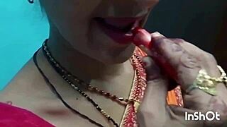 Freshly Wed Indian Couple's Steamy Bedroom Bang with Big Ass and Natural Tits