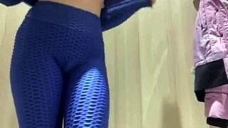 extreme teen squirting hits public locker room walls