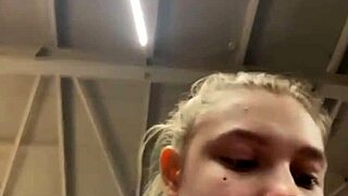 chubby teen fingers fat pussy hardcore during public outdoor workout