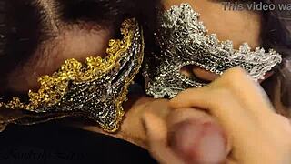 kimberly lewis teases with big bouncing boobs in ffm threesome footjob and double blowjob cumshot