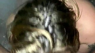 deepthroat blowjob cumshot in jacuzzi with latina hottie