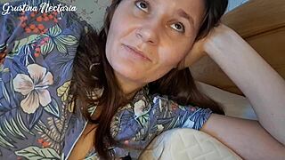 your loving russian girlfriend wakes you with wet morning cock sucking asmr