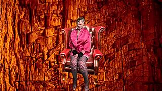 whoa granny peggy sue pegs and fucks cock to orgasm!