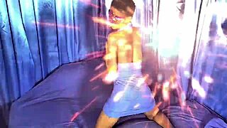 double black cocks tag team teen's all holes! pussy mouth filled with monster meat in socks