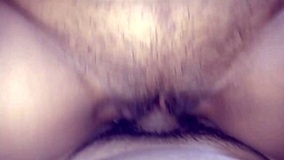 whoa 😍 big tits latina rides huge cock cowgirl then doggystyle creampie squirt fest