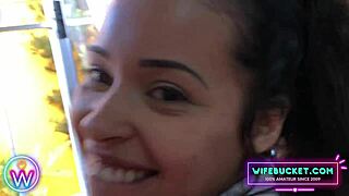 Latina milf wife bends for kitchen fuck instead of breakfast