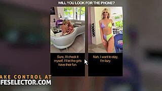 your stepsister sky pierce joins you and gf chloe temple for wild mff shower threesome riding action