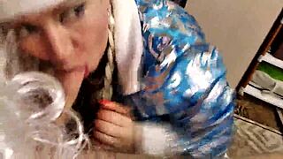 fucking aimee santa claus gets her pussy stretched by huge cock up close during christmas roleplay