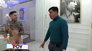 josephine jackson takes brutal pounding in stepbro's wild threeway fuckfest