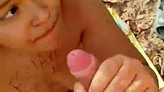 she sucked my monster cock risky on beach deepthroat then i came on her ebony face during spring break