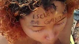 she sucked my monster cock risky on beach deepthroat then i came on her ebony face during spring break