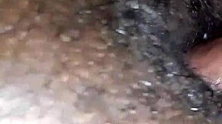 Friend's Curvy Brunette Wife Spreads Wet Pussy on Bed for Creampie