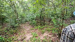 hey girl out mushroom picking in woods suddenly squats to pee thai audio